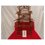 WOOD BIRD CAGE 2