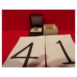 COSTUME JEWELRY, 2 RINGS