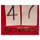 COSTUME JEWELRY, 6 RINGS