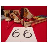 FISHER PRICE PULL A TUNE & SNOOPY WOOD