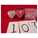 I LOVE LUCY WATCH WITH TIN & BOX, NEW
