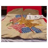 2 VERY OLD MILITARY HATS & PILLOWCASE?