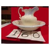 WASH BOWL & PITCHER, GOOD SHAPE