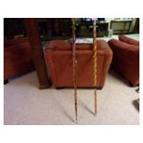 2 VINTAGE 3 PC CAIN POLES