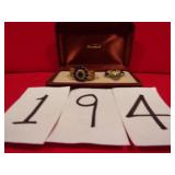 VINTAGE PIN & BRACLET MATCHING (COSTUME)