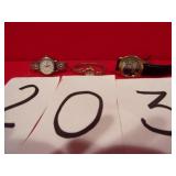 3) WATCHES, 2 WOMENS, 1 MANS