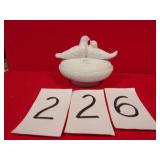 DOVE NESTING BOWL WATERFORD CRYSTAL