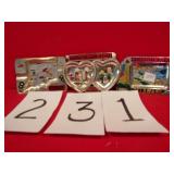 VINTAGE ALUMINUM SOUVENIR ASHTRAYS