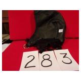 LARGE BIKER FLYIN LEATHER CAP W/GLASSES