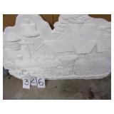 CNW RR PLAQUE, GOOD CONDITION, 40" X 27"