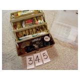 TACKLE BOX FULL WITH BAIT STORAGE BOX