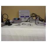 SUPER NINTENDO WITH 2 GAMES & CONTROLLER