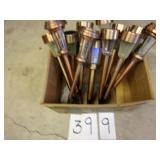12 COPPER FINISHED SOLAR LIGHTS