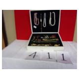 BOX OF MISC COSTUME JEWELRY
