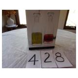 NEW CRUET SET IN BOX 16 OZ EACH