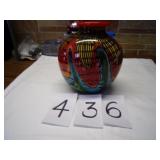 10" HEAVY GLASS VASE