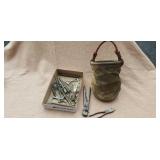 RAIL ROAD LINEMAN TOOL BUCKET& TOOLS