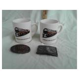 RAILROAD BELT BUCKLES:COFFEE CUPS