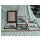FRAMED RAILROAD WALL ART