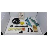 Rifle scope pistol grips chokes ammo belt rifle