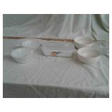 FIRE-KING LIDDED DISH:BOWLS