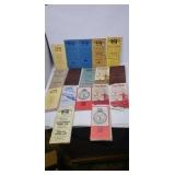 Railroad time table books from 1940s to 1970s