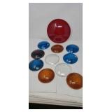 Railroad lantern lenses