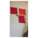 Railroad signal flags