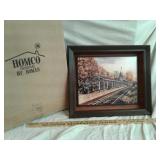 HOMCO BLUE RIDGE TRAIN STATION WALL ART