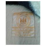 100% WOOL BLANKET-TWIN SZ.