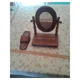 DRESSER MIRROR:VTG.ASHTRAY