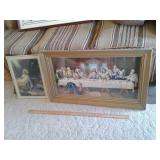 "THE LAST SUPPER"FRAMED RELIGIONS PICTURES
