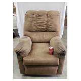 Brown Suede Upholstery Recliner. Needs Cleaned