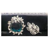 2 - Simulated Stone Brooches.