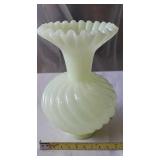 Fenton Ruffled Top Vase.