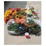 Grave decorations flower.