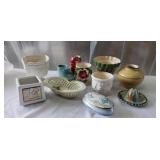 Planters and Hand Painted Jewlry Dish.