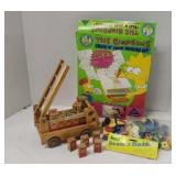 Drawing Set, Wooden Truck with Blocks and More.