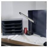 Slopping Top, Table Lamp and Parts Display Cubby