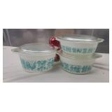 Amish Butterprint White Turquoise Cinderella