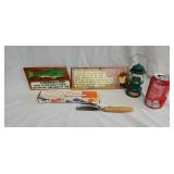 Vintage Fisk-Rensare With Origional Box & Signs &