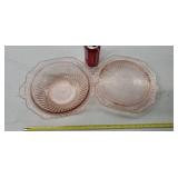 Pink Depression Glass Anchor Hocking MAYFAIR OPEN