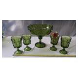 Depression Glass Large Indiana Green Glass