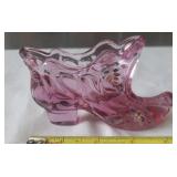 Fenton Hand Painted Shoe