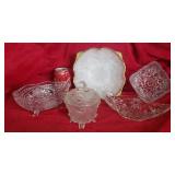 Vintage Glassware Candy Dishes.