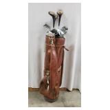 Golf Clubs (assorted brands) and Bag