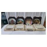 4 Edwin Knowles China Co. Collectors Plates. In