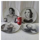 4 Plastic Gone with the Wind Plates