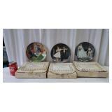 3 Edwin Knowles China Co. Collectors Plates.