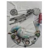 Wind Chime and Outside Bird